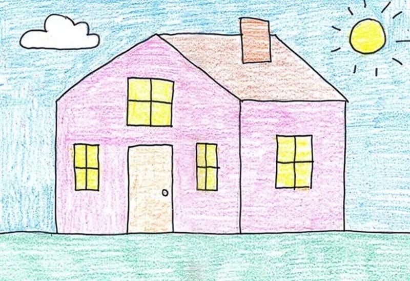 Лучшие 75 рисунков и картинок домиков #53
