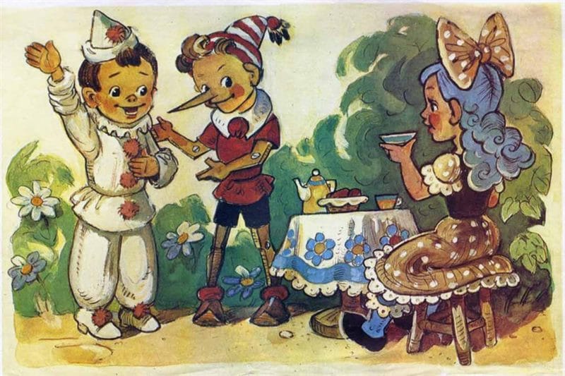 75 картинок Буратино для детей из сказки #9