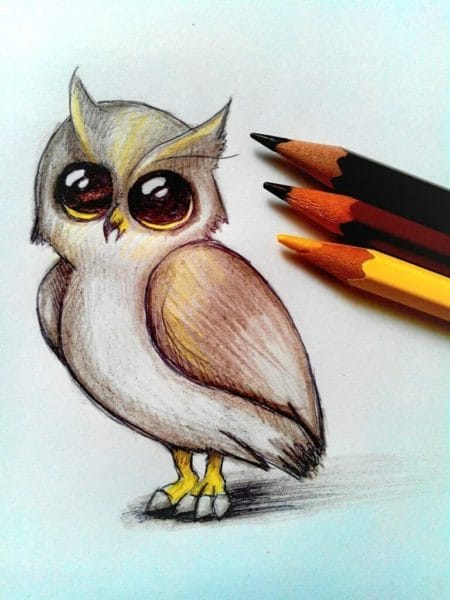 Как рисовать сову: 75 лучших рисунков карандашами и не только #10