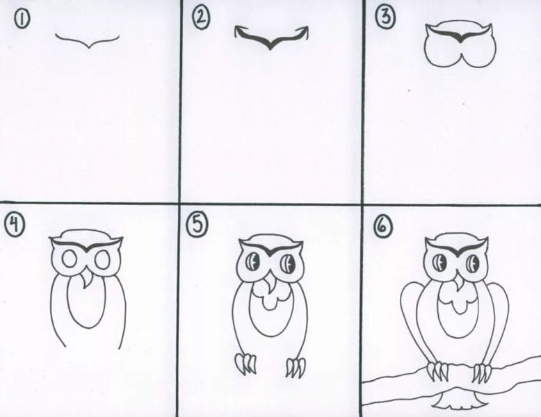 Как рисовать сову: 75 лучших рисунков карандашами и не только #55