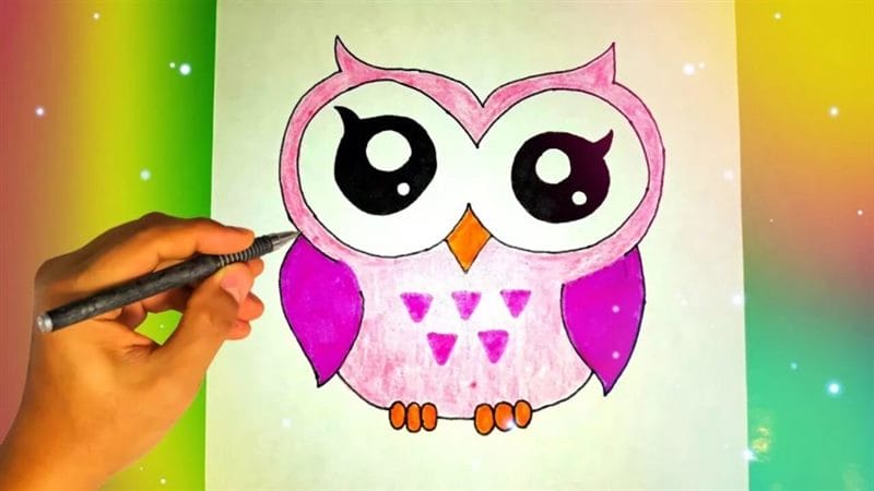 Как рисовать сову: 75 лучших рисунков карандашами и не только #70