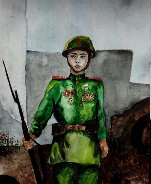 60 рисунков солдата #28