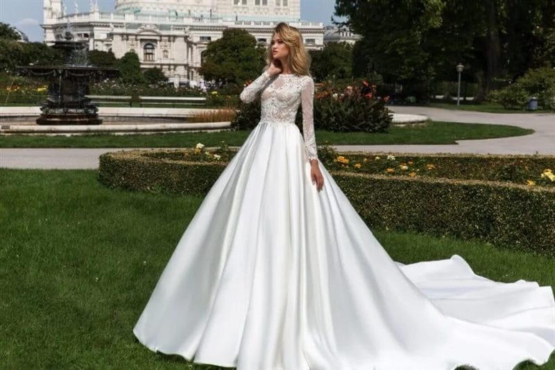 Модные свадебные платья 2023: 110 фото #46