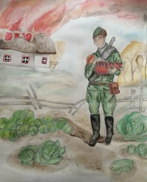 60 рисунков солдата #44