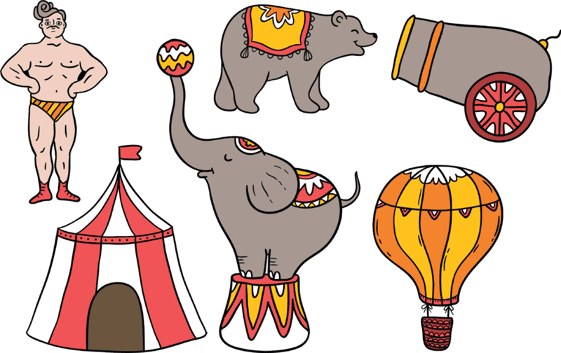55 рисунков на тему цирк #39