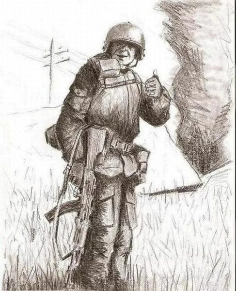 60 рисунков солдата #23
