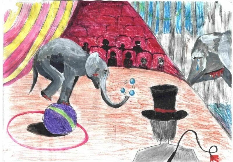 55 рисунков на тему цирк #16
