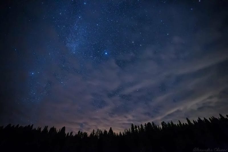 80 картинок с ночным небом и звездами #28