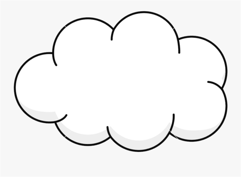Трафареты облака для вырезания из бумаги: 50 шаблонов #38