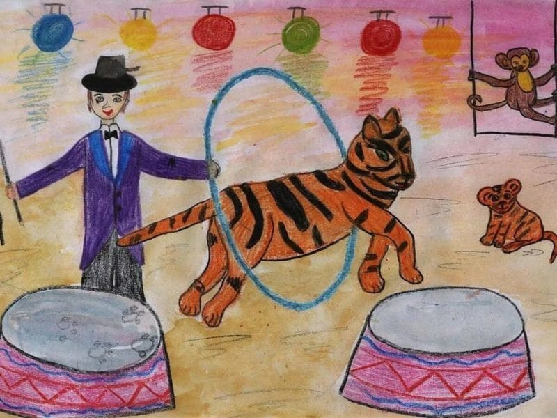 55 рисунков на тему цирк #4