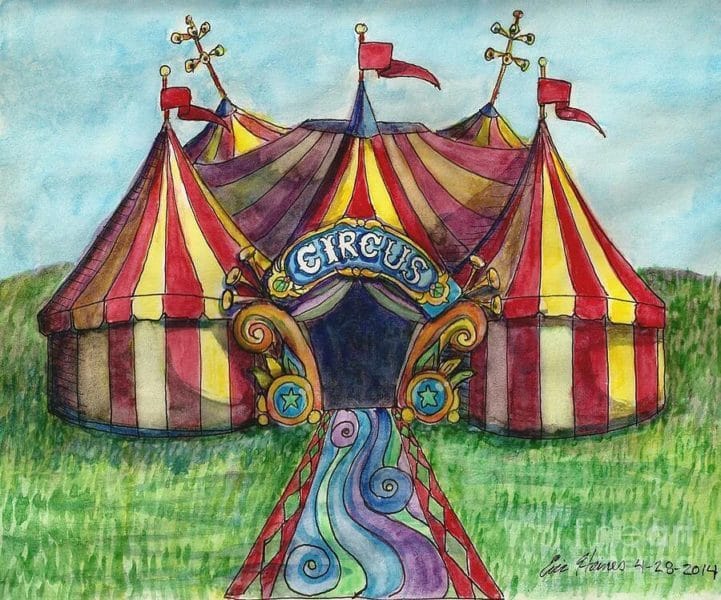 55 рисунков на тему цирк #43