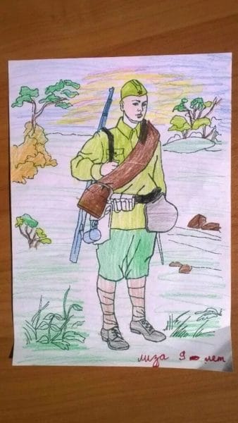 60 рисунков солдата #38