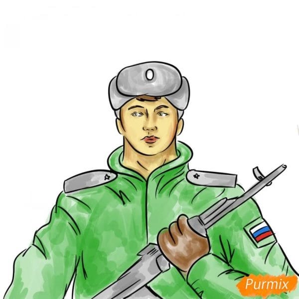 60 рисунков солдата #55