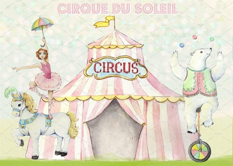 55 рисунков на тему цирк #33