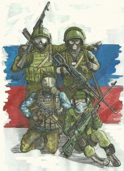60 рисунков солдата #22