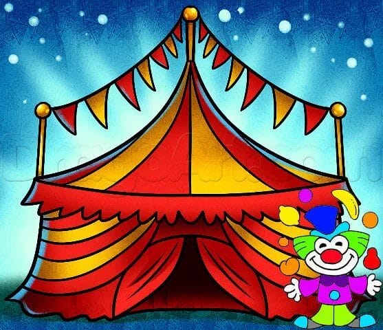 55 рисунков на тему цирк #19