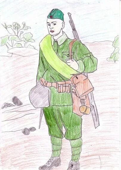 60 рисунков солдата #11