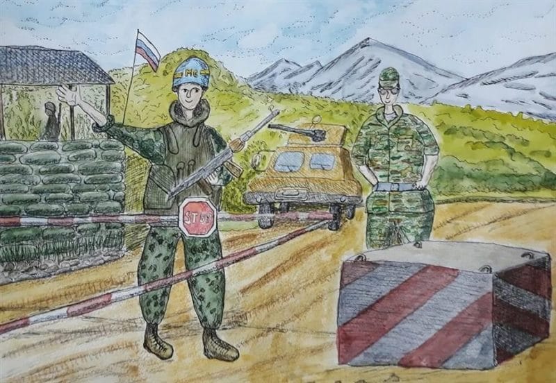 60 рисунков солдата #33