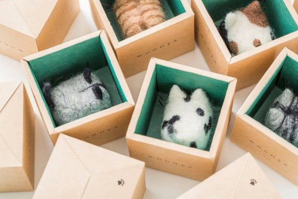 Woonya: очаровательные японские котики из шерсти #9