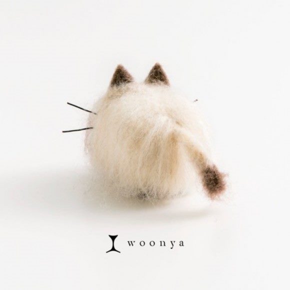 Woonya: очаровательные японские котики из шерсти #15
