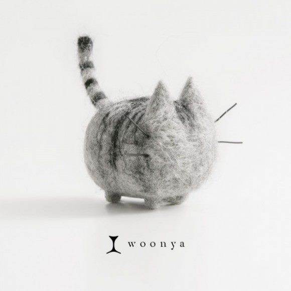 Woonya: очаровательные японские котики из шерсти #17