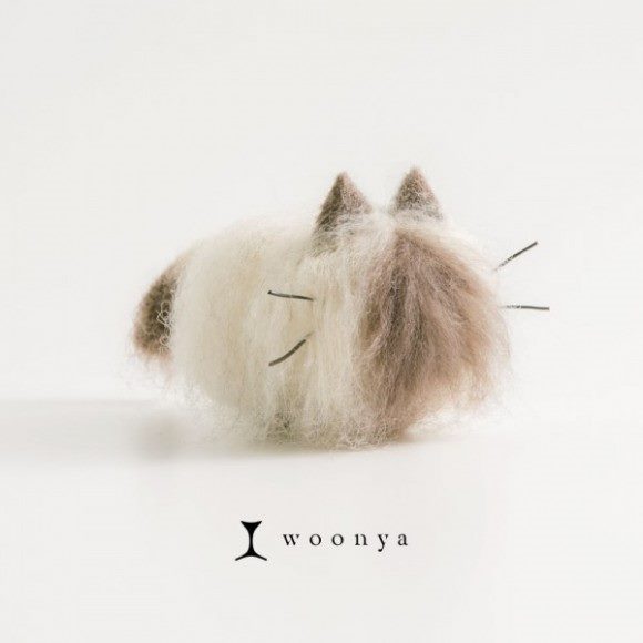 Woonya: очаровательные японские котики из шерсти #13