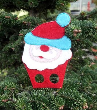 Дед Мороз, Санта Клаус и Снегурочка из фетра #57