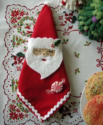 Дед Мороз, Санта Клаус и Снегурочка из фетра #23