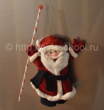 Дед Мороз, Санта Клаус и Снегурочка из фетра #53