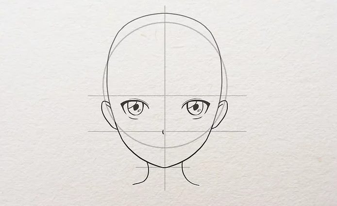 Как правильно нарисовать лицо девушки или парня в стиле аниме #70