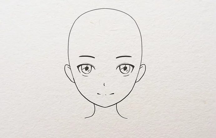 Как правильно нарисовать лицо девушки или парня в стиле аниме #73