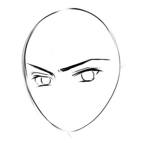 Как правильно нарисовать лицо девушки или парня в стиле аниме #83