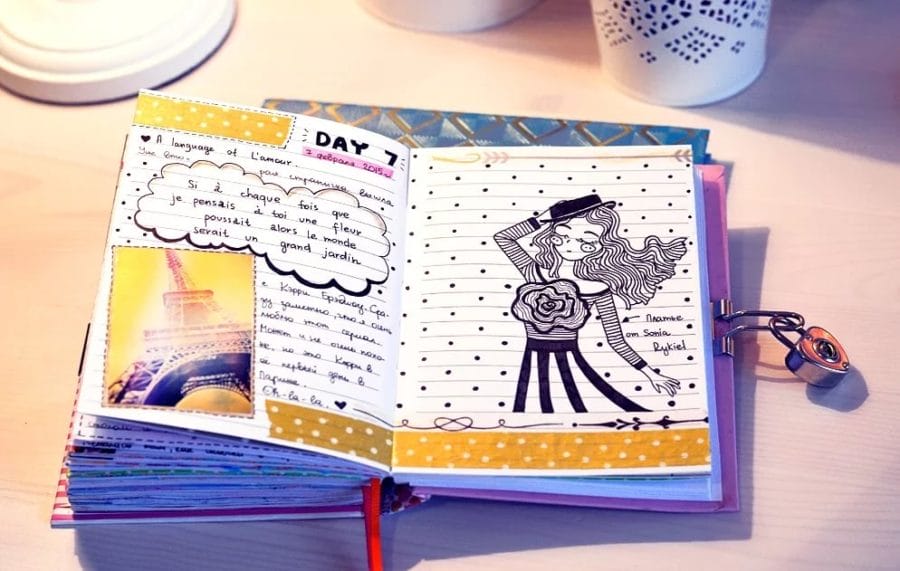 Как оформить личный дневник: 250 идей в картинках