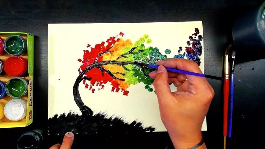 Что можно нарисовать красками: 130 красивых рисунков