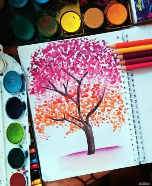 Что можно нарисовать красками: 130 красивых рисунков
