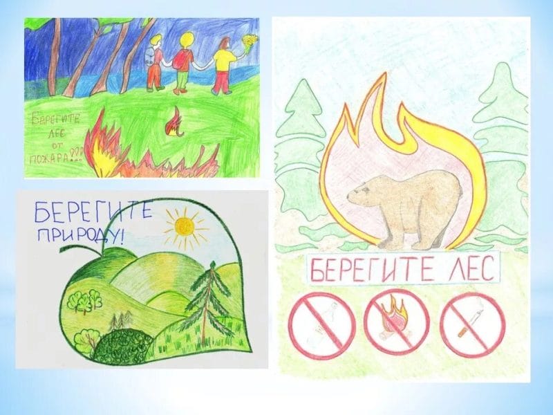 110 рисунков и плакатов на тему «Берегите природу!»