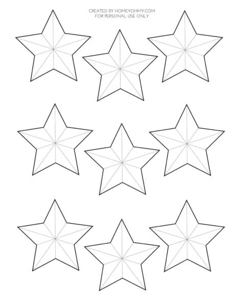 75 трафаретов звезд для вырезания