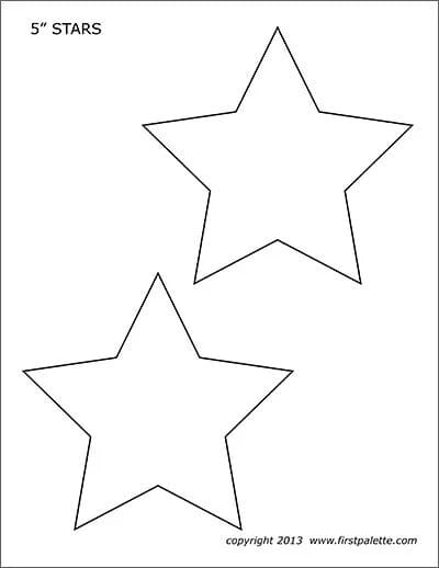 75 трафаретов звезд для вырезания