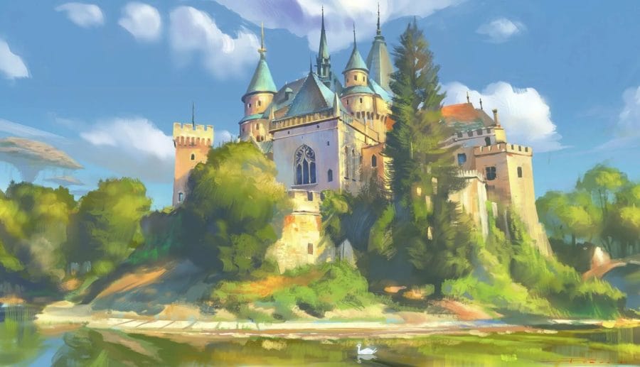 150 разных рисунков замков