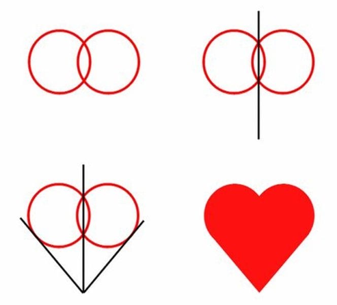 Как нарисовать сердце: 90 рисунков сердечек