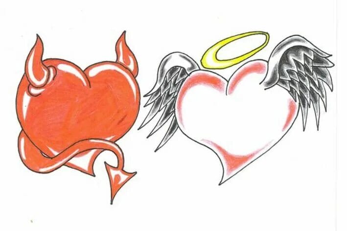 Как нарисовать сердце: 90 рисунков сердечек