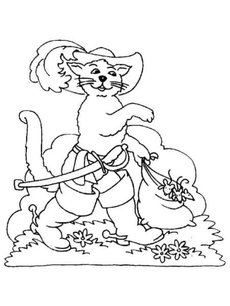 50 рисунков Кота в Сапогах из сказки