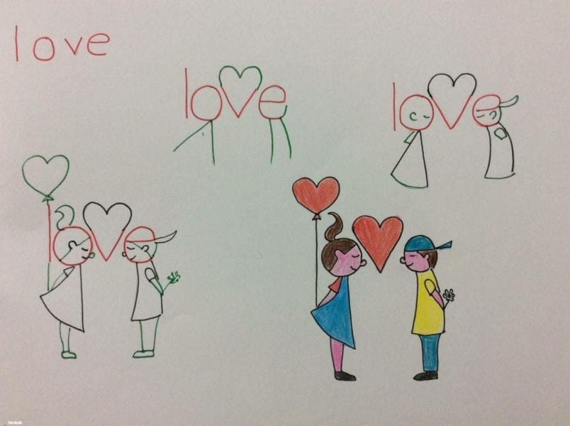 250 легких рисунков карандашом про любовь