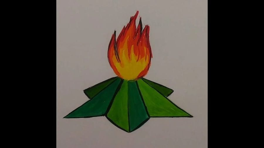 60 рисунков огня