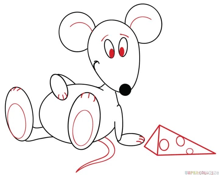 50 рисунков мышей для детей