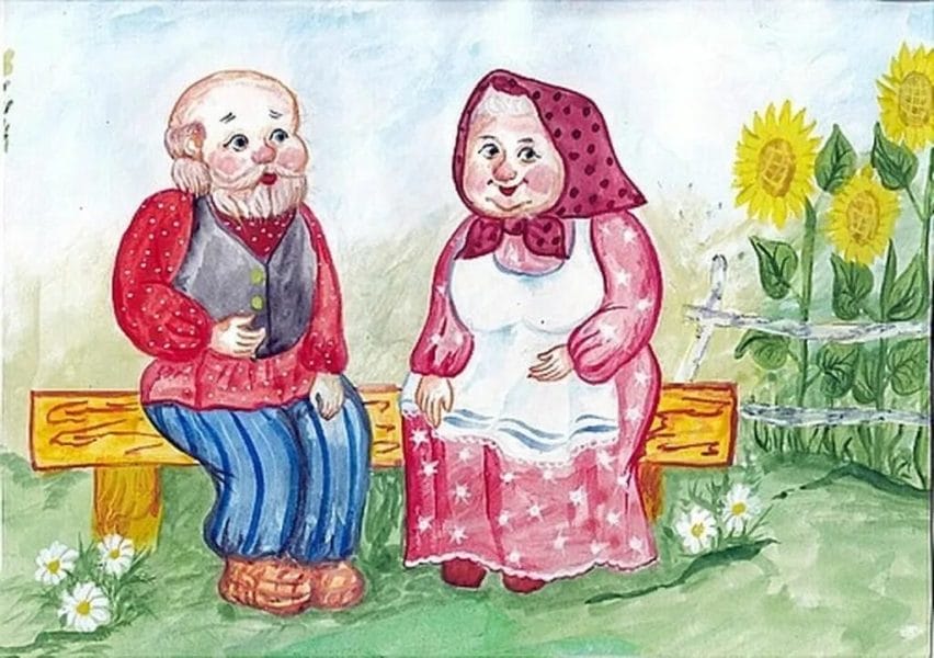 Как нарисовать бабушку и дедушку: 100 рисунков