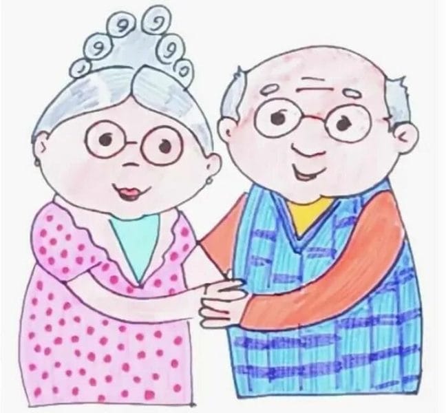 Как нарисовать бабушку и дедушку: 100 рисунков