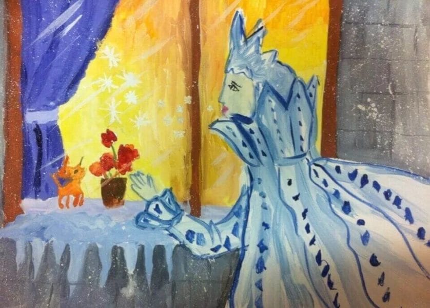 60 рисунков Снежной Королевы