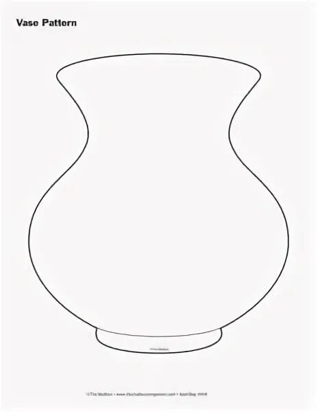 Шаблон ваза для вырезания из бумаги распечатать. Трафарет вазы для цветов. Контур вазы для цветов. Ваза для аппликации. Ваза трафарет для аппликации.