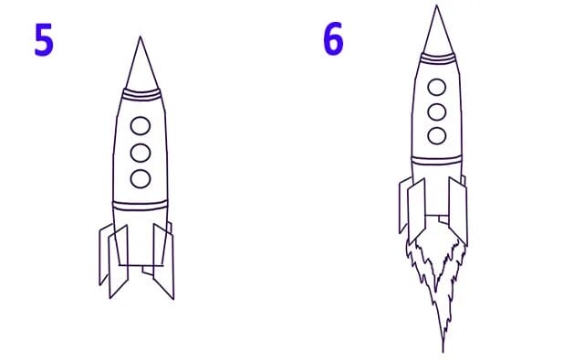 Нарисовать ракету поэтапно для детей. Ракета рисунок. Ракета рисунок карандашом. Пошаговое рисование ракеты. Ракета рисунок по этапно.
